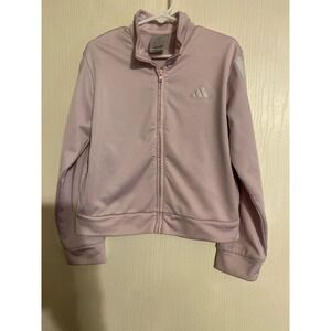Adidas Girls Track Jacket Lavender Purple 3-Stripe Full Zip Size 7 AG11179
0176